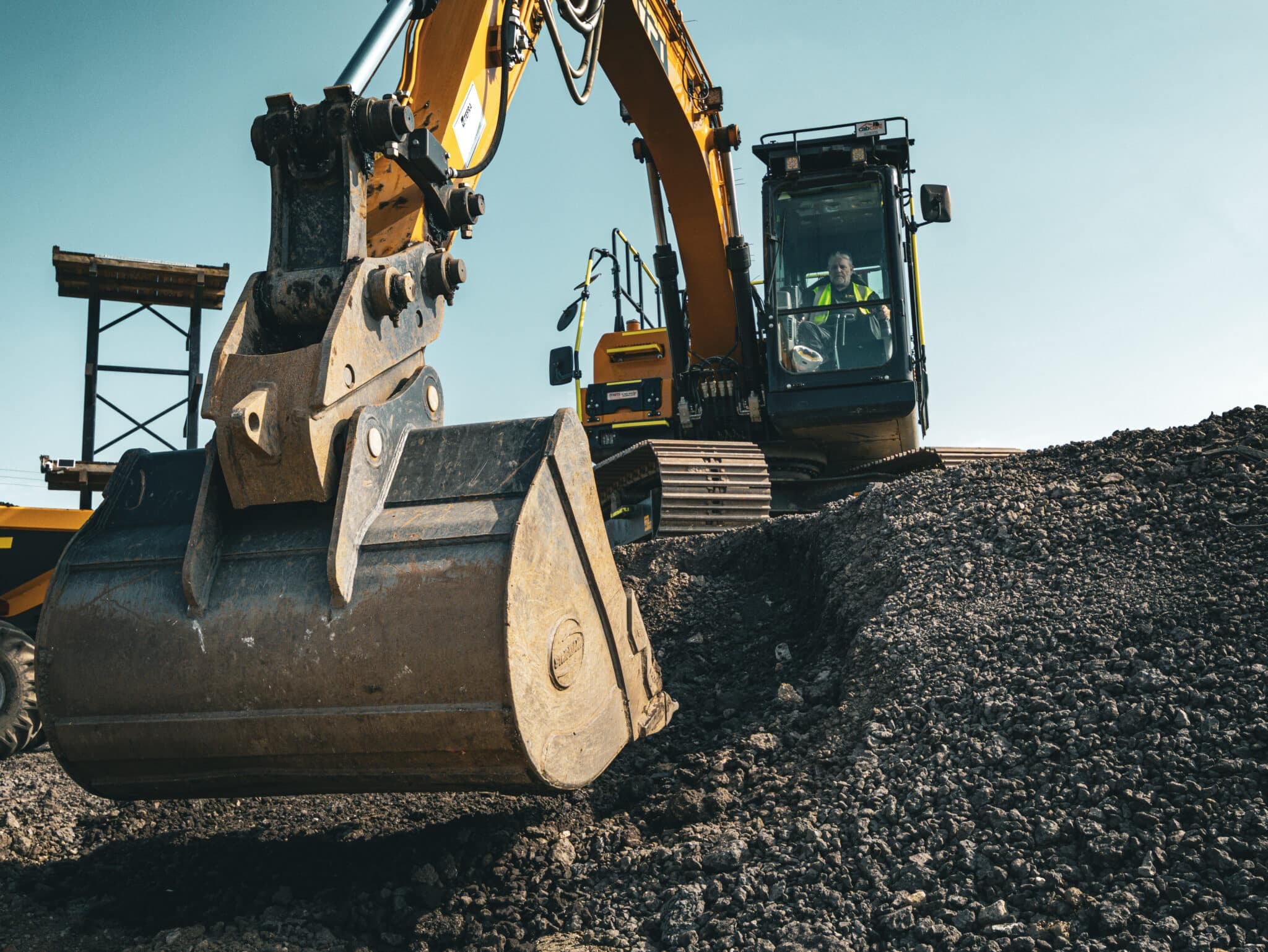 Excavator as a Crane Training
